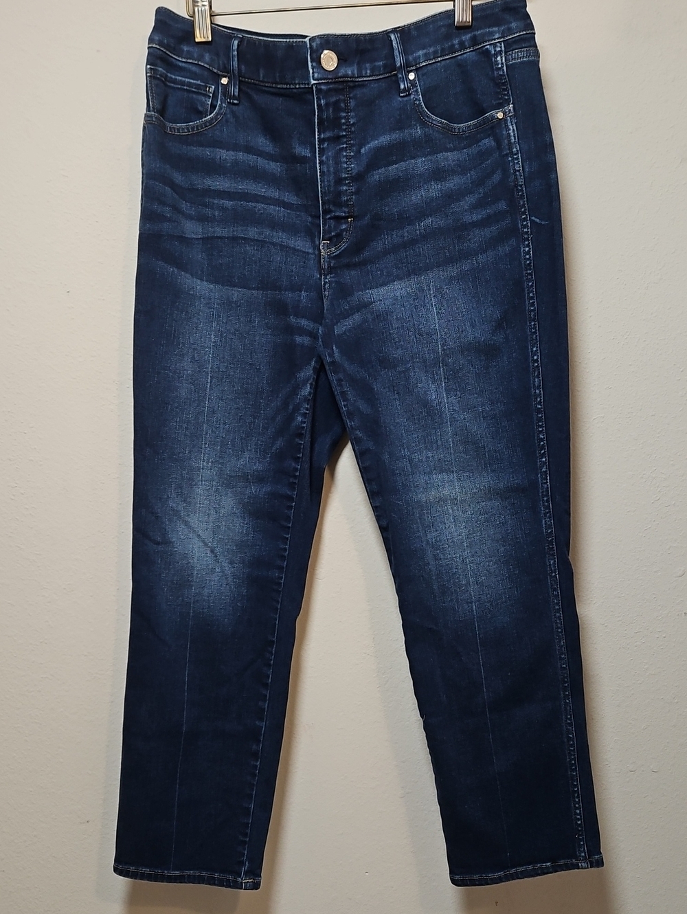 White House Black Market Dark Blue Straight Leg Jeans